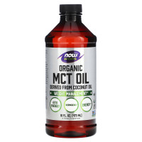 Масло МСТ, MCT Oil, Now Foods, Sports, органик, 473 мл