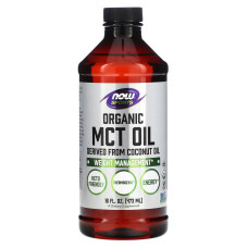 Масло МСТ, MCT Oil, Now Foods, Sports, органик, 473 мл