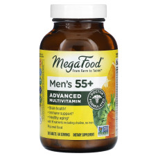 Витамины для мужчин 55 +, Multi for Men 55+, Mega Food, 120 таблеток