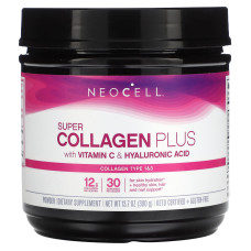Коллаген с витамином C и гиалуроновой кислотой, Super Collagen Plus, NeoCell, 390 г