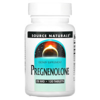 Прегненолон, Pregnenolone, Source Naturals, 25 мг, 120 таблеток