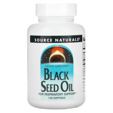 Масло насіння чорного кмину, Black Cumin Seed Oil, Source Naturals, 120 гелевих капсул