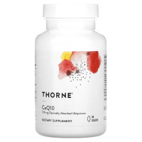 Коэнзим Q10, CoQ10, Thorne, 100 мг, 60 гелевых капсул