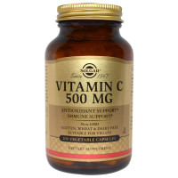 Витамин С, Vitamin C, Solgar, 500 мг, 100 капсул
