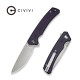 Ніж складаний туристичний Civivi Merit, (8.3 см) 14C28N / Micarta чорний