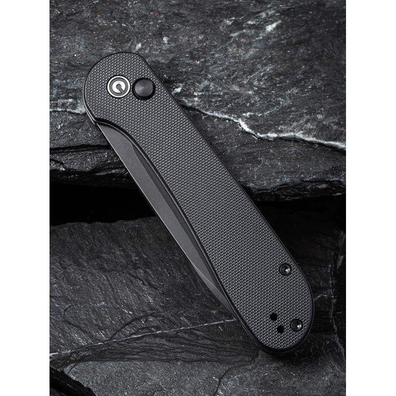 Ніж складаний туристичний Civivi Elementum Pocket, (8.9 см) 14C28N / G10 чорний