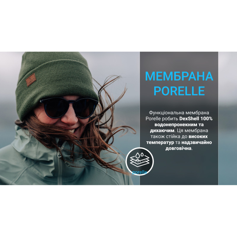 Водонепроникна шапка Dexshell, onesize (56-58 см), темно-зелений