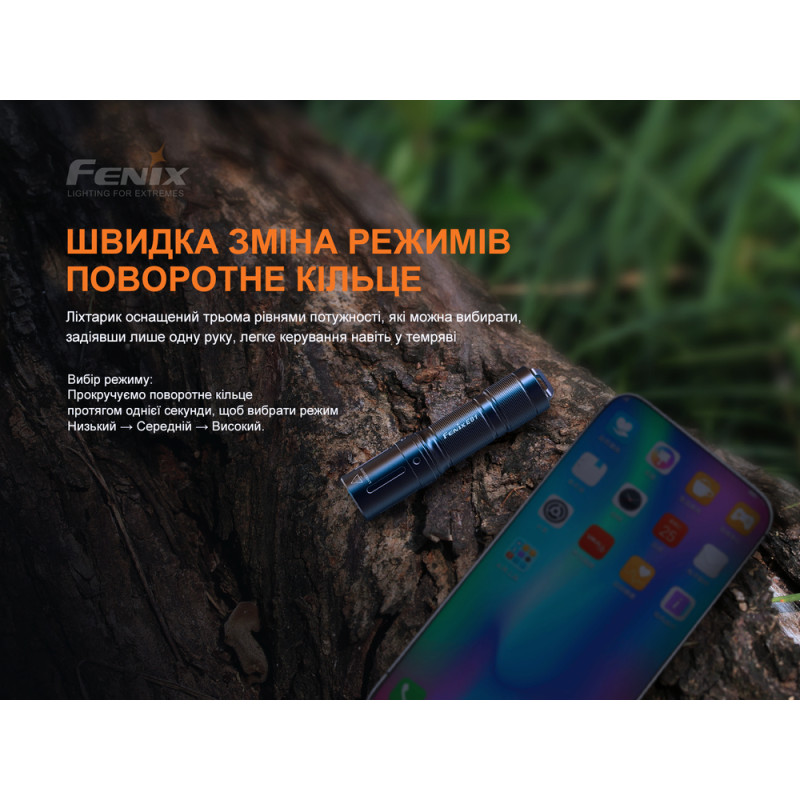 Ліхтар ручний Fenix E01 V2.0 блакитний