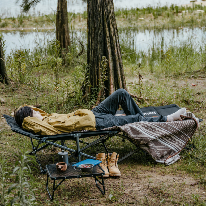Ліжко складане Naturehike CNK2300WS010, Поліестер Oxford / залізо, чорний