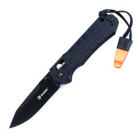 Ніж складаний туристичний Ganzo G7453P-WS ( 9 см) 440С / G10 чорний текстурований