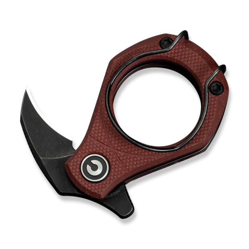 Ніж складаний кишеньковий Civivi Pyrus, (1.6 см) 14C28N / G10 темно-червоний