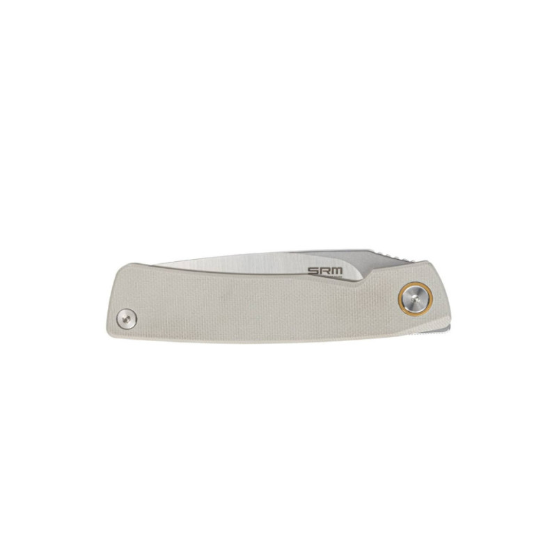Ніж складаний кишеньковий SRM Air 105M-GK (7.5 см) 14C28N / G10 білий