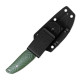Ніж з чохлом туристичний SRM Fossa 605T-GP, (8.8 см) 14C28N / G10 зелений