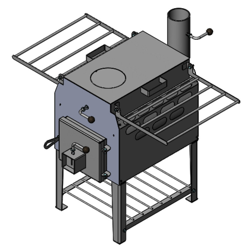 Піч буржуйка Сила Волі БОС2775 з відкидними сушками