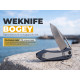 Ніж складаний туристичний Weknife Bogey (9.3 см) Bohler M390 / Titanium синій