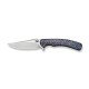 Ніж складаний туристичний Weknife Dracarys, (9.1 см) Böhler M390 / титан 6AL4V полум’яний