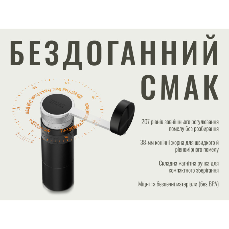 Ручна кавомолка Wacaco Exagrind Pro-E