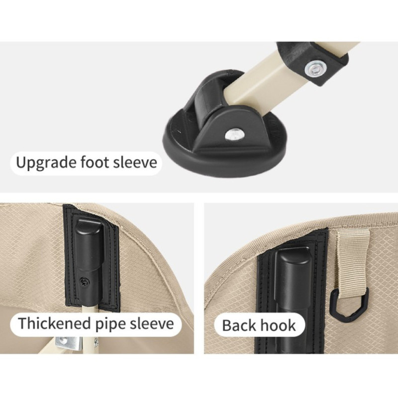 Стілець складаний Naturehike Stellaluna T04 CNK2550JJ022, вуглецева сталь, хакі