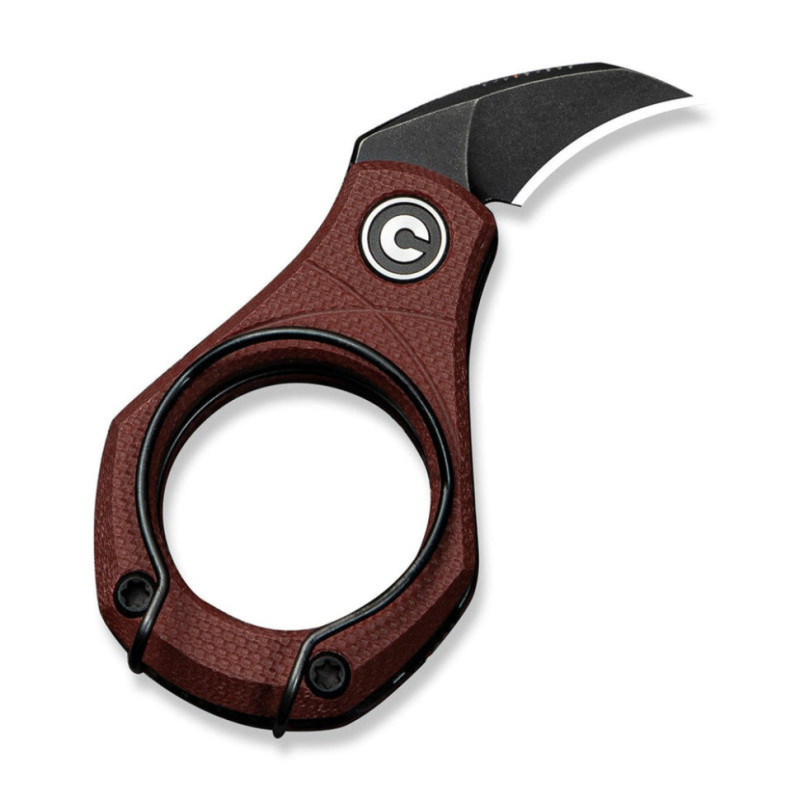 Ніж складаний кишеньковий Civivi Pyrus, (1.6 см) 14C28N / G10 темно-червоний