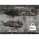 Ніж складаний туристичний Weknife Reveille (9.7 см) Bohler M390 / Titanium пісочно-бежевий