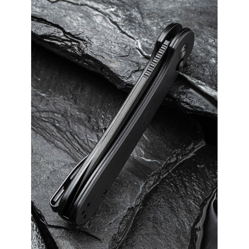 Ніж складаний туристичний Civivi Elementum Pocket, (8.9 см) 14C28N / G10 чорний