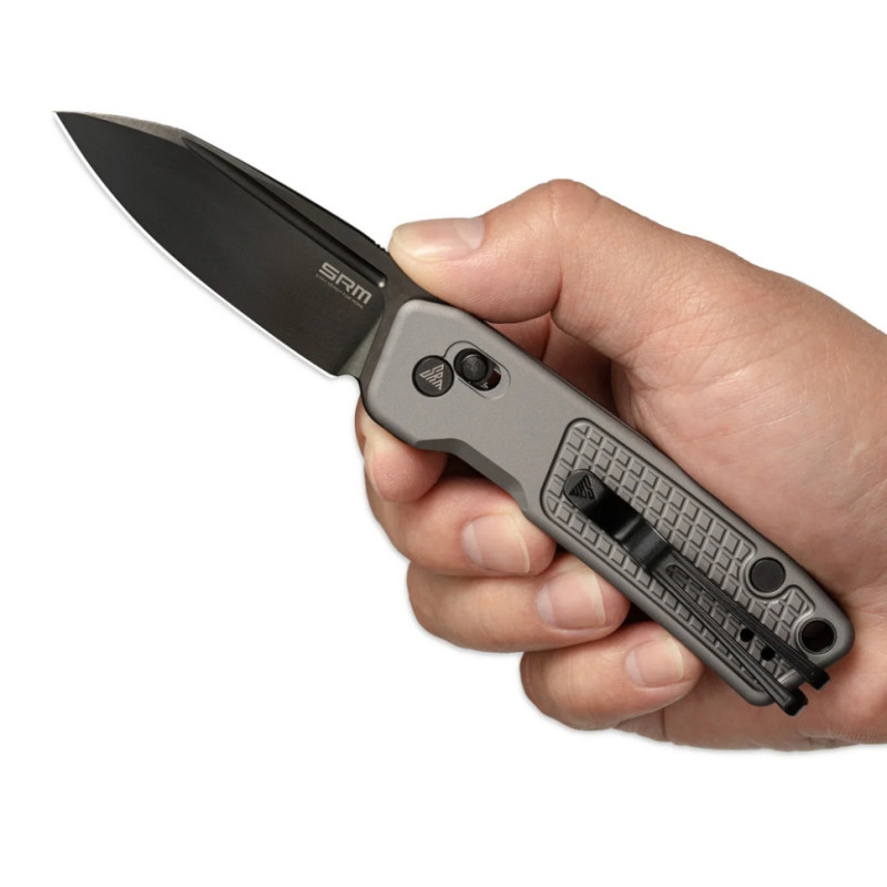 Ніж складаний кишеньковий SRM Scout (6.9 см) 14C28N / алюміній, сірий