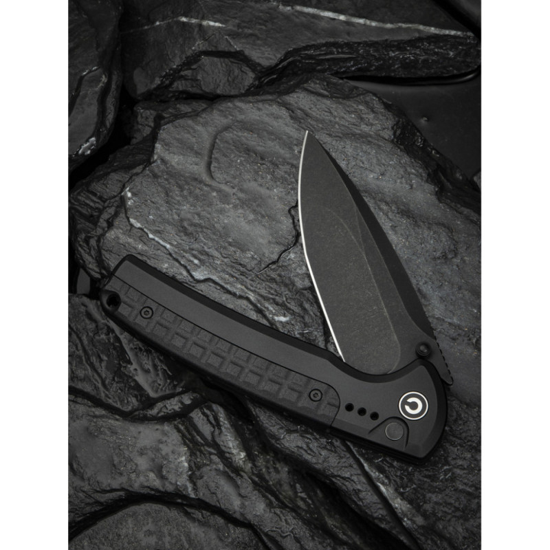 Ніж складаний туристичний Civivi Sentinel Strike II, (9.4 см) Nitro-V / Aluminum & FRN чорний