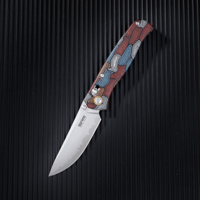 Ніж складаний SRM Medal 255L-GQ2, різнобарвний