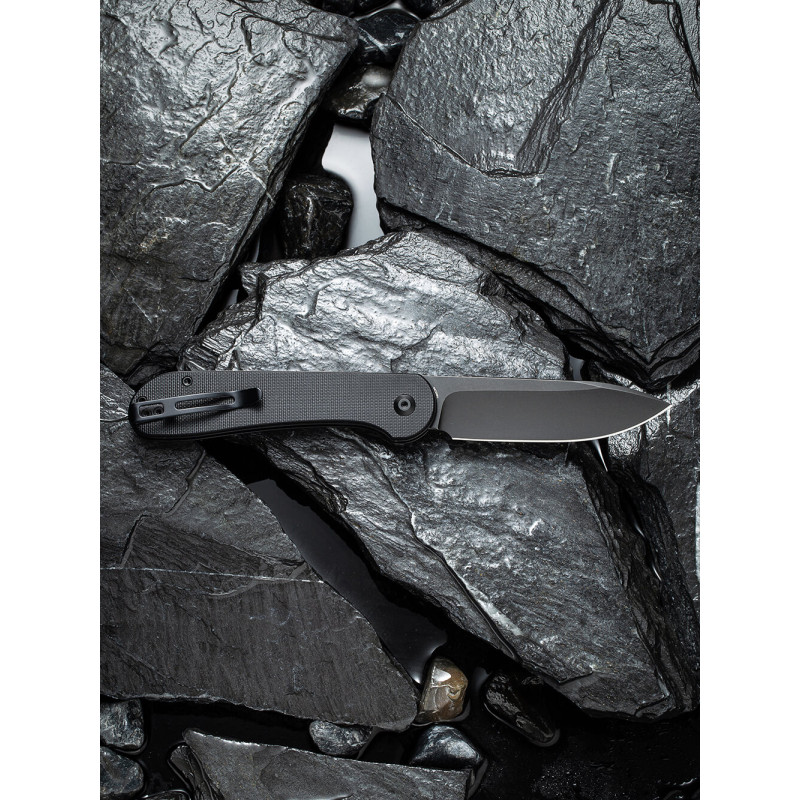 Ніж складаний туристичний Civivi Elementum Pocket, (8.9 см) 14C28N / G10 чорний