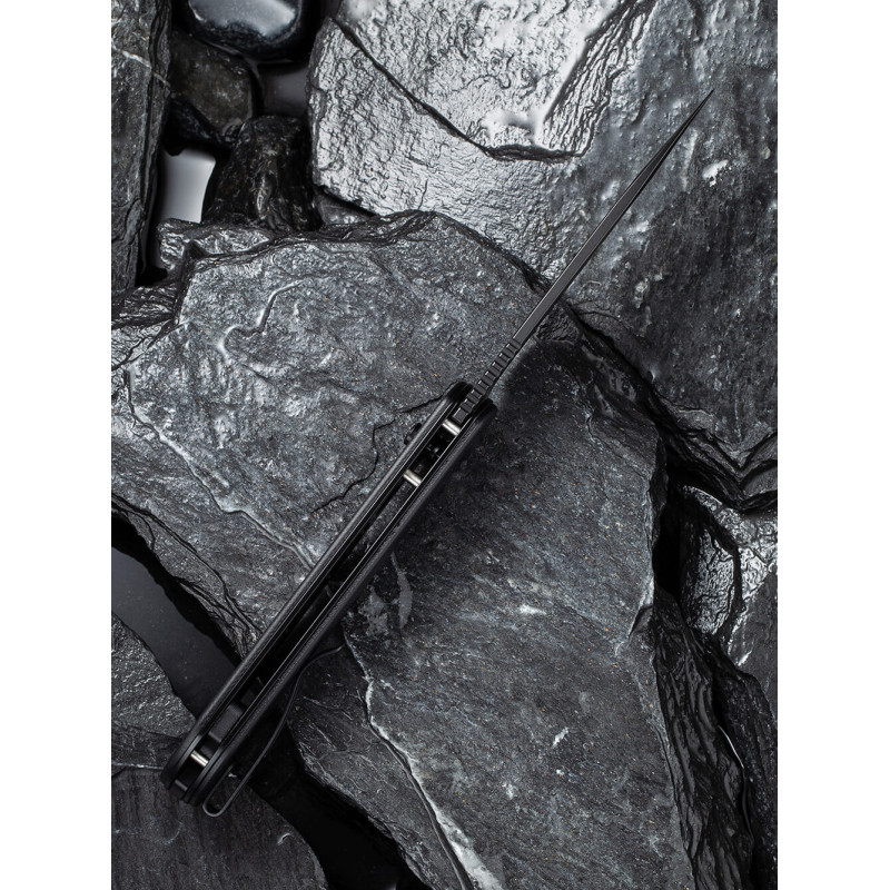 Ніж складаний туристичний Civivi Elementum Pocket, (8.9 см) 14C28N / G10 чорний