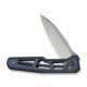 Ніж складаний туристичний Weknife Dressytak (8.6 см) Bohler M390 / Titanium синій