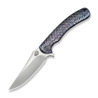 Ніж складаний туристичний Weknife Dracarys, (9.1 см) Böhler M390 / титан 6AL4V полум’яний
