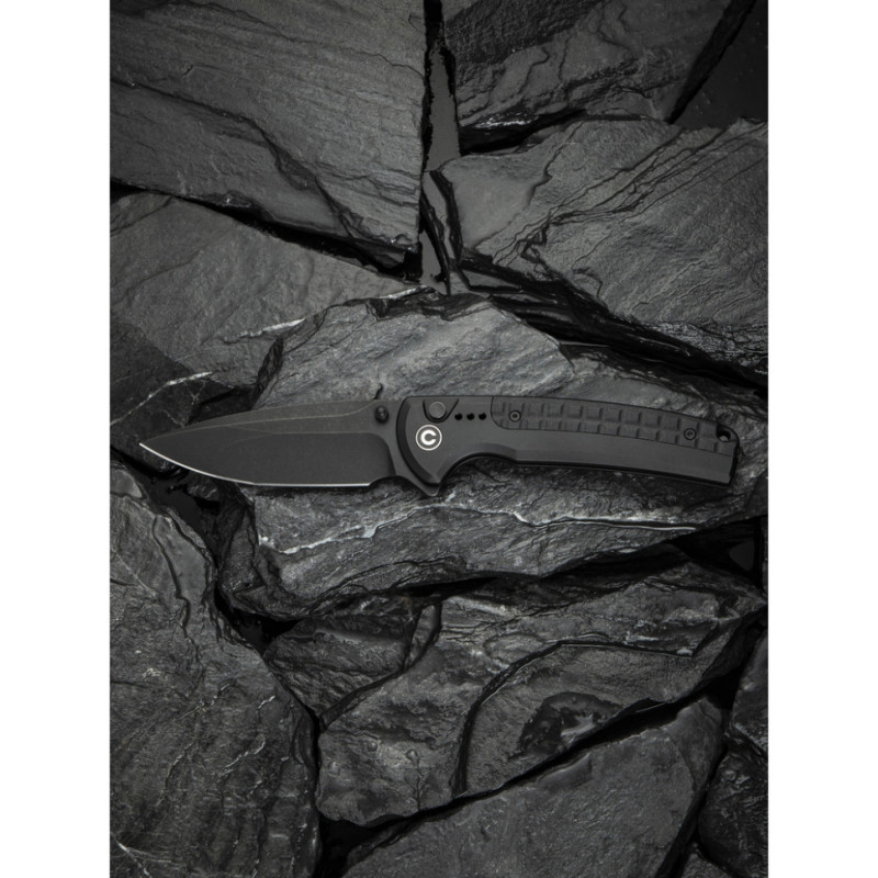 Ніж складаний туристичний Civivi Sentinel Strike II, (9.4 см) Nitro-V / Aluminum & FRN чорний