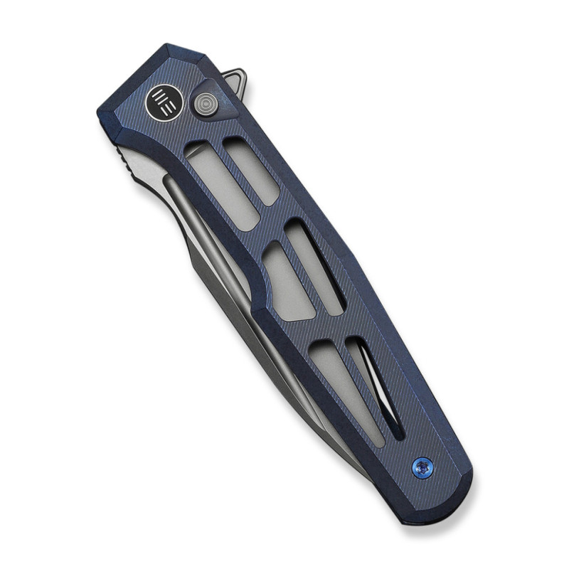 Ніж складаний туристичний Weknife Dressytak (8.6 см) Bohler M390 / Titanium синій