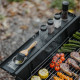 Гриль туристичний вертикальний Naturehike Moyan CNK2300015, Upgrade 3.0, чорний