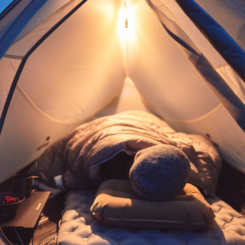 Намет надлегкий двомісний з футпринтом Naturehike Cloud Up Pro CNK2350WS020, 20D, світлий сірий