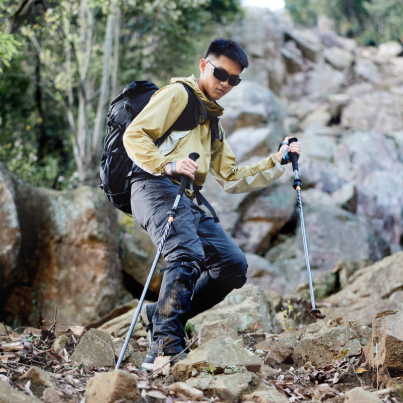 Трекінгова палиця Naturehike CNK2450DS012, 103-120 см, фіолетова