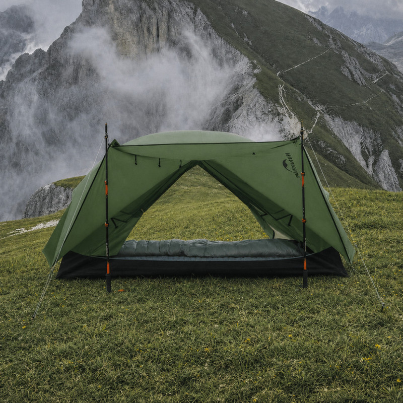 Намет надлегкий двомісний Naturehike Mongar CNK2650WS014, 210T, зелений