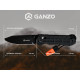 Ніж складаний туристичний Ganzo G7453P-WS ( 9 см) 440С / G10 чорний текстурований