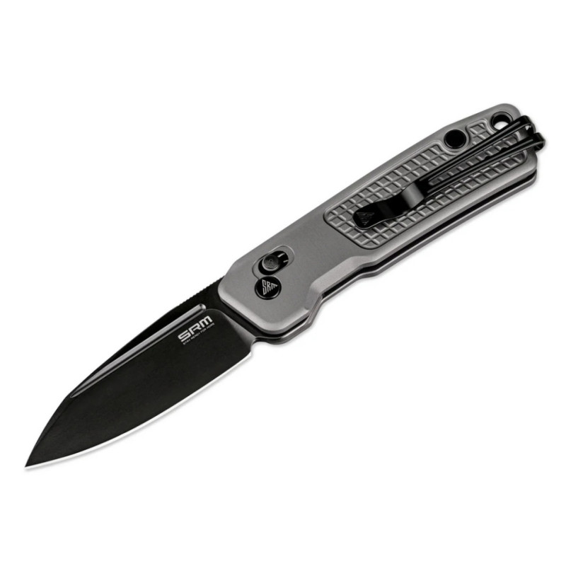 Ніж складаний кишеньковий SRM Scout (6.9 см) 14C28N / алюміній, сірий