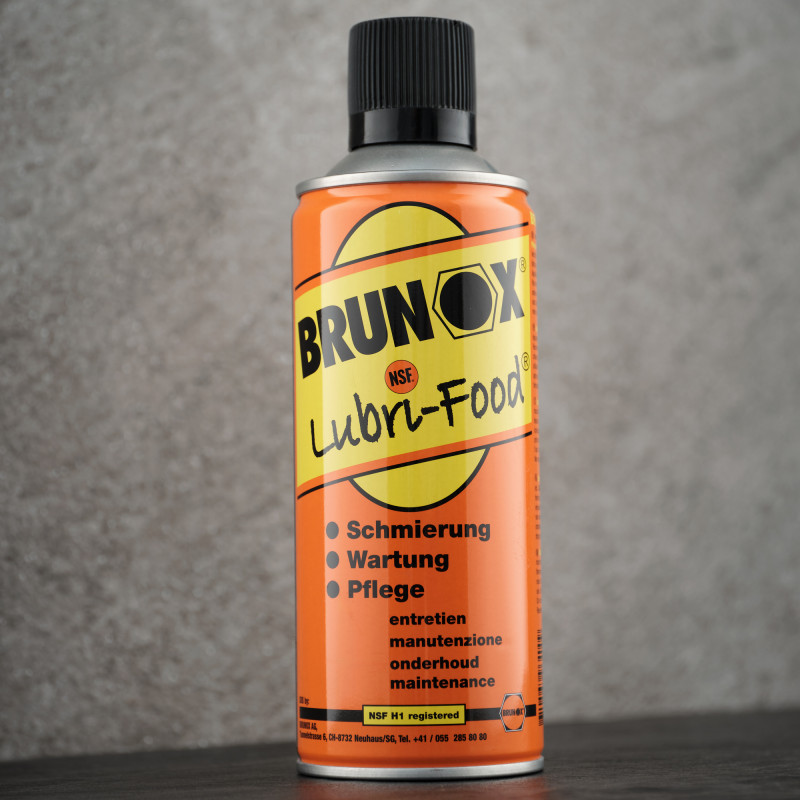 Універсальне мастило для харчового обладнання, спрей Brunox Lubri Food 400ml