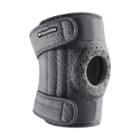 Бандаж на коліно туристичний з пружинною підтримкою Naturehike Qingyue CNK2650DS010, сірий