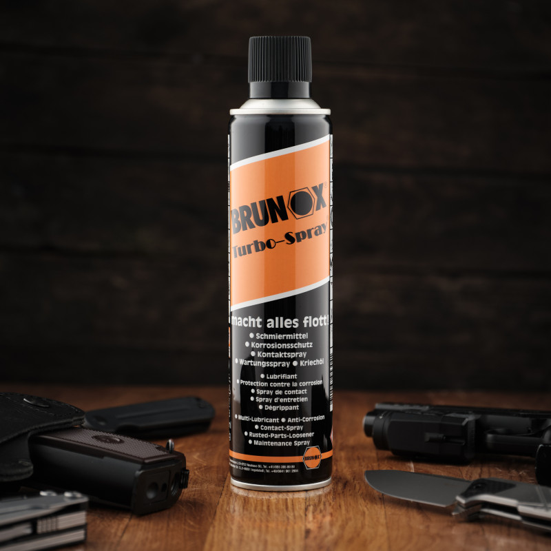 Універсальне мастило для щоденного догляду та консервації зброї, спрей Brunox Turbo-Spray 400ml