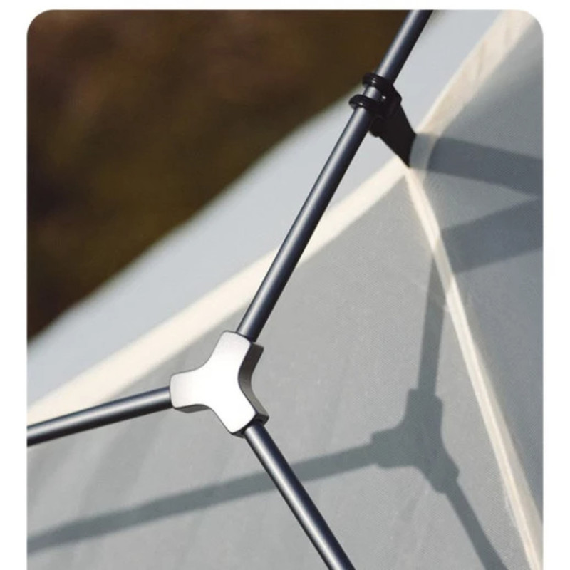 Намет надлегкий двомісний з футпринтом Naturehike Cloud Up Pro CNK2350WS020, 20D, світлий сірий