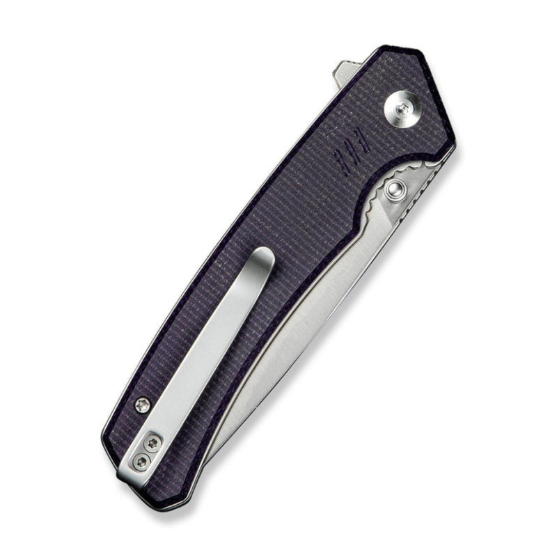 Ніж складаний туристичний Civivi Merit, (8.3 см) 14C28N / Micarta чорний