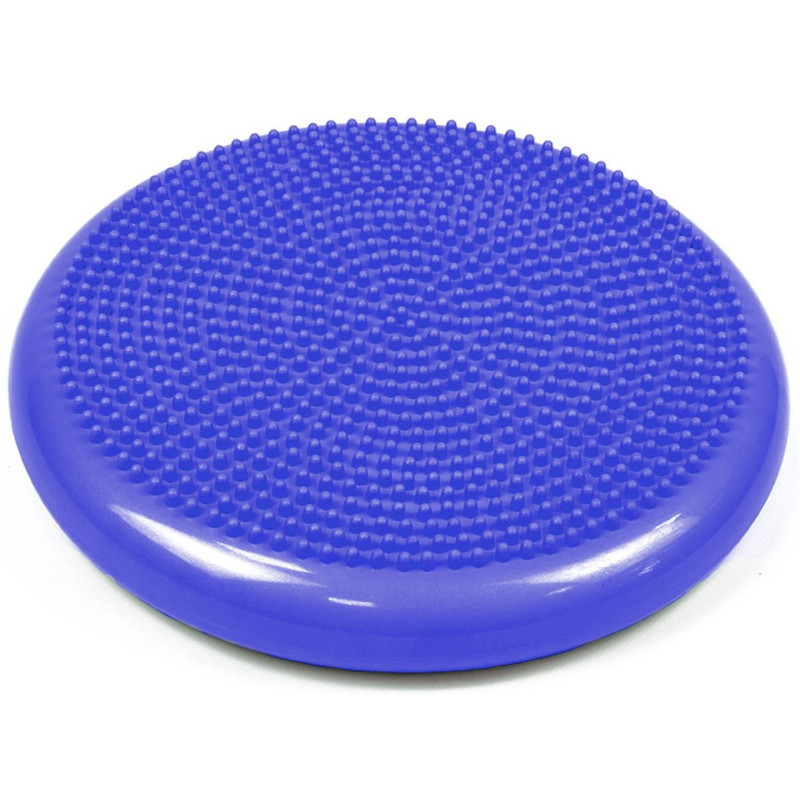 Балансировочная массажная подушка EasyFit, Диаметр 33 см, Максимальная нагрузка 120 кг, Резина, Синий