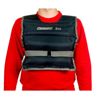 Жилет для утяжеления EasyFit, Вес 8 кг, Оксфорд, Песок, Черный