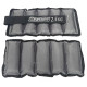 Утяжелители для ног и рук с металлом EasyFit Metal (пара), Вес 2,5 кг, Оксфорд, Металл, Черно-серый