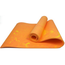 Premium Mat килимок EasyFit для фітнесу та пілатесу, 183x61 см, товщина 8 мм, PER, ECO-Friendly, помаранчевий
