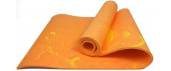 Premium Mat коврик EasyFit для фитнеса и пилатеса, 183x61 см, толщина 8 мм, PER, ECO-Friendly, оранжевый